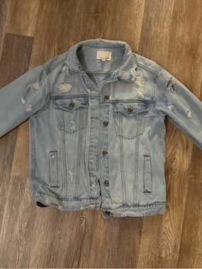 Sneak Peek Light Blue Denim Shirt Jacket